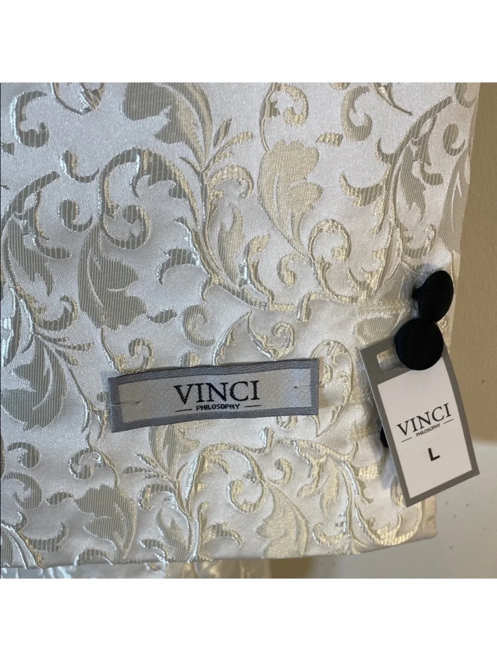 VINCI Colorblock Jacquard Tuxedo Jacket. Men's Large. NWT.